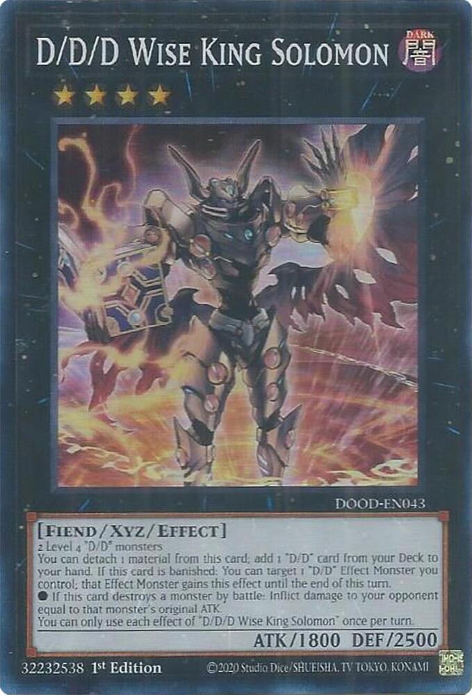 D/D/D Wise King Solomon - Super Rare